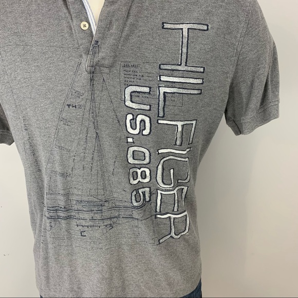 Tommy Hilfiger Custom Fit Polo Shirt Sailing Boat - Picture 3 of 8